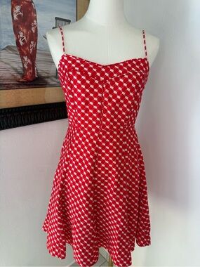 h and m peplum dress NWT H & M Coral Paisley Knit Peplum Sheath Sleeveless Dress Size M